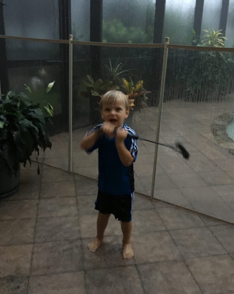 Playtime in Tropical Storm Joy